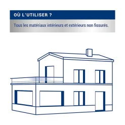 Traitement murs humides et salpêtre intérieur extérieur incolore Ripolin 2,5L