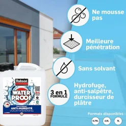 Traitement Murs Humides Rubson incolore bidon 5L