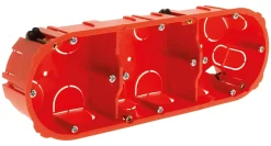 Triple boîte encastrement horizontale diamètre 65x40mmZenitech