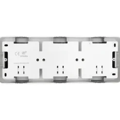 Triple prise avec terre prêt câblée Jacobsen Espen aluminium composable