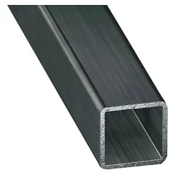 Tube carré acier verni 25 x 25 mm, 2 m