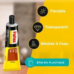 Tube de colle pour cuir 30 ml Pattex