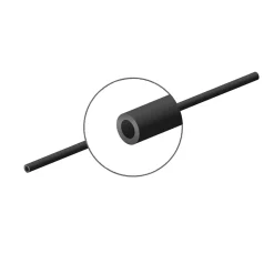 Tube en acier pour grille de défense télescopique noir Ø12 mm Afbat