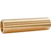 Tube fileté laiton 10cm - double Mâle 15/21 (1/2"), lot de 2