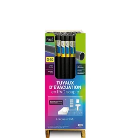 Tube flexible diamètre 40 - 1m/box Fitt