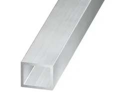 Tube rectangulaire aluminium brut, 12 x 10 mm, 1 m