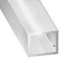 Tube rectangulaire aluminium argent 4 cm CQFD