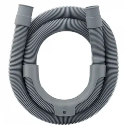 Tuyau de vidange, d'évacuation universel pour machine à laver, lave vaisselle - Gris - 1,5 m - Linxor