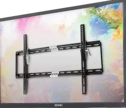TVB777 Support TV mural pour écran de 33 à 60 pouces Inclinable Charge max 40 kg VESA 100 600 Télé LED LCD OLED Duronic