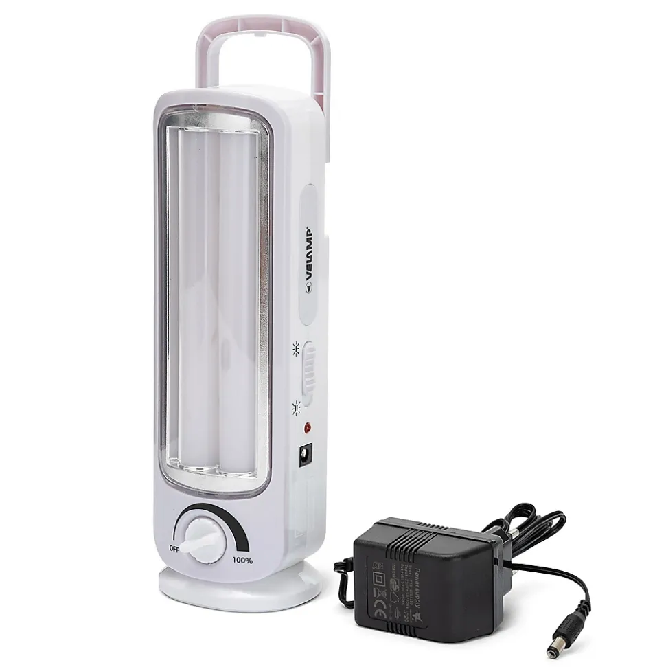 TWIX: Lampe portative rechargeable anti-coupures d'électricité, 2 tubes LED 300lm 23cm