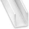 U PVC blanc 10 x 12 x 10 mm. Ep. 1 mm. Int. 10 mm. Longueur 2 m
