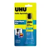 UHU Colle spéciale plastique dur - colle idéale pour toutes les matières plastiques courantes , transparente, tube 30g
