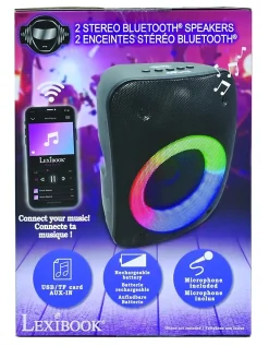 Une paire d'Enceintes Stereo Puissantes Bluetooth iParty
