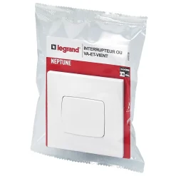 Va-et-vient Legrand Neptune blanc brillant