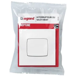 Va-et-vient Legrand Neptune blanc brillant