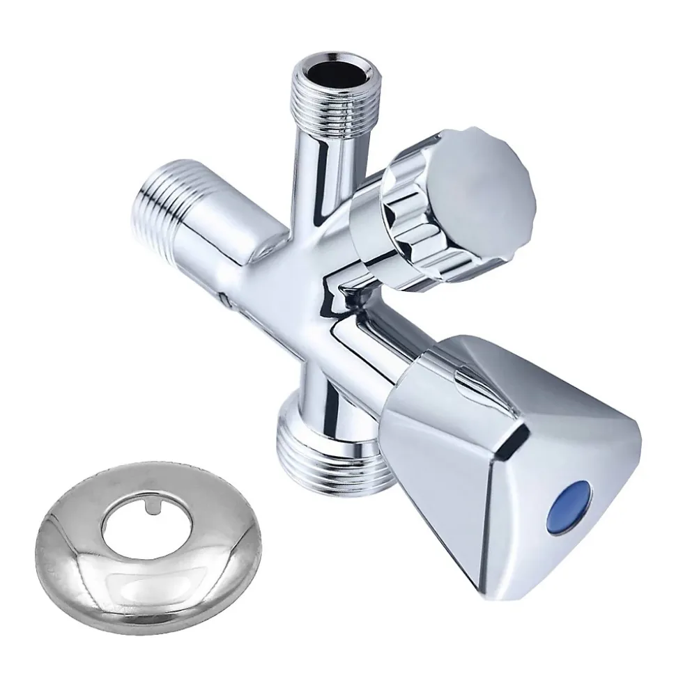 Vanne à clapet d'angle combinée
