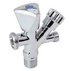 Vanne à clapet d'angle combinée