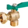 Vanne à sphère laiton équerre pour compteur - Sferaco - Male 3/4' - Ecrou prisonnier 3/4'