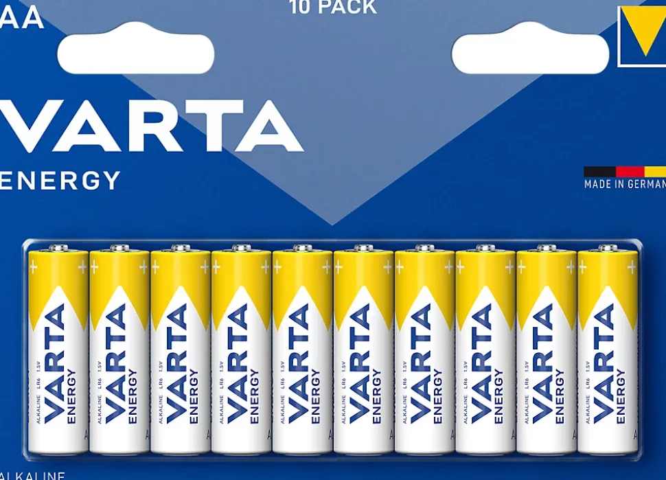 Varta - Pack de 2 - Blister de 10 Piles Alcalines ENERGY AA
