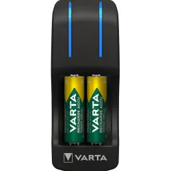 Varta - Pocket Chargeur + 4 piles rechargeables AA 1600 mAh