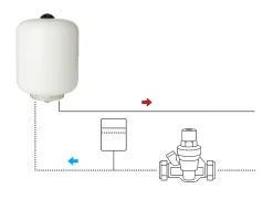 Vase d'expansion sanitaire Flomasta 18L