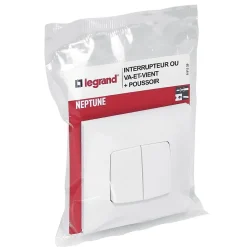 Va&vient + poussoir Legrand Neptune 10A