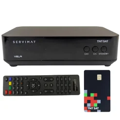 VELA Décodeur Satellite Astra + Carte TNTSAT SERVIMAT