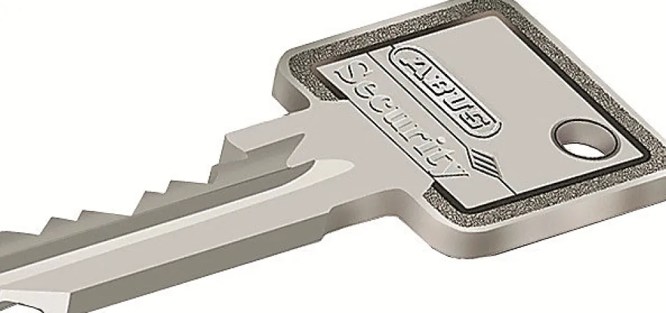Verrou à bouton ABUS 45 mm Ø23 mm + Gâche