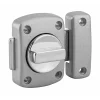 Verrou à bouton Alouette pour porte intérieure, 40mm, acier, époxy argent - THIRARD