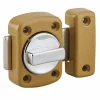 Verrou à bouton Alouette pour porte intérieure, 30mm, acier, époxy bronze - THIRARD
