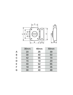 Verrou à bouton Alouette pour porte intérieure, 40mm, acier, chromé brillant - THIRARD