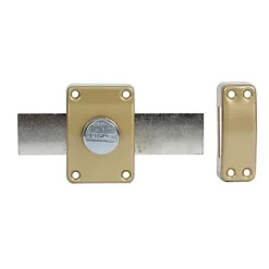 Verrou à bouton Alpha doré 45 x 160 mm