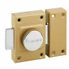 Verrou à bouton Concorde pour porte intérieure, acier, époxy bronze - THIRARD