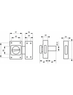 Verrou à bouton Etendard pour porte d'entrée, cylindre 40mm, acier, 3 clés, époxy bronze - THIRARD