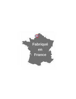Verrou à bouton Mirage 6 pour porte d'entrée, cylindre 45mm, tringle 2 pts en acier, bas, droit, 3 clés, bronze - THIRARD