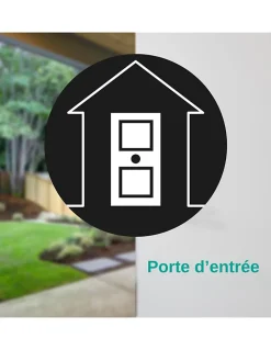 Verrou à bouton Rafale pour porte d'entrée, cylindre 45mm, acier, 3 clés, époxy bonze - THIRARD