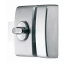 Verrou à bouton sans vis Abus aluminium avec 4 clés inclus
