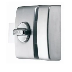 Verrou à bouton sans vis Abus aluminium avec 4 clés inclus