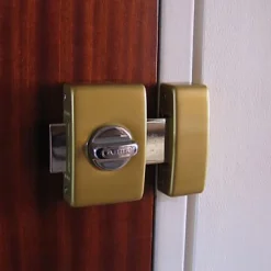 Verrou à bouton sans vis champagne ø23 mm / 45 mm Abus