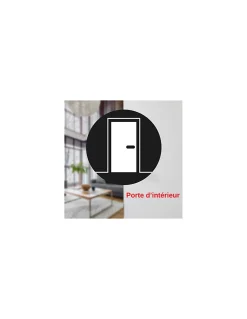 Verrou à bouton Trident pour porte intérieure, simple entrée, acier, époxy bronze - THIRARD