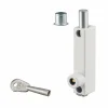 Verrou à clé pour fenêtre et porte, blanc, 1 clé - THIRARD