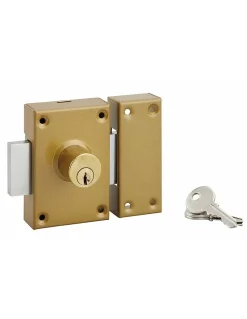 Verrou à double entrée, cylindre diamètre 25 x 40 mm, 3 clés - SP