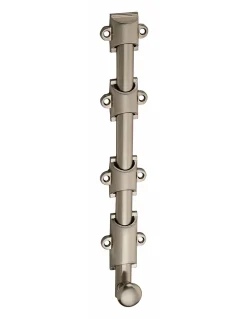 Verrou à plaquer pour fenêtre, à coulisse, 250mm, nickel satin - THIRARD