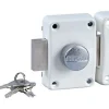 Verrou Alpha bouton 45mm blanc Bricard