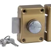Verrou Alpha bouton 45mm menuiserie métal