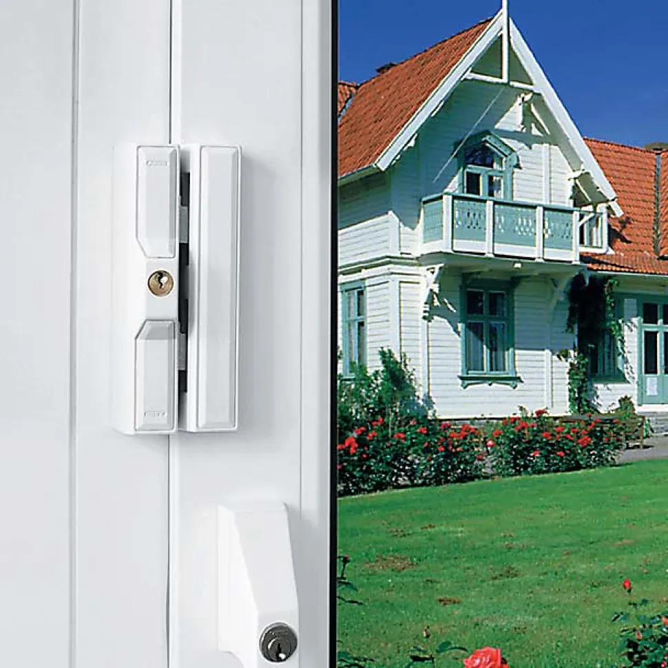 Verrou de fenêtre Abus blanc avec étrier