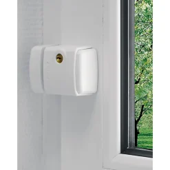 Verrou de fenêtre Abus blanc avec gâche