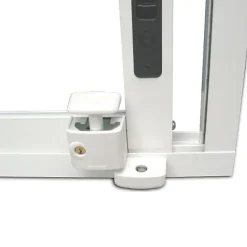 Verrou de fenêtre Abus blanc avec gâche