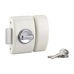 Verrou de sûreté design Apache à bouton et cylindre 45 mm