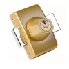 Verrou double cylindre 40 mm bronze 4 clés et visserie inclus